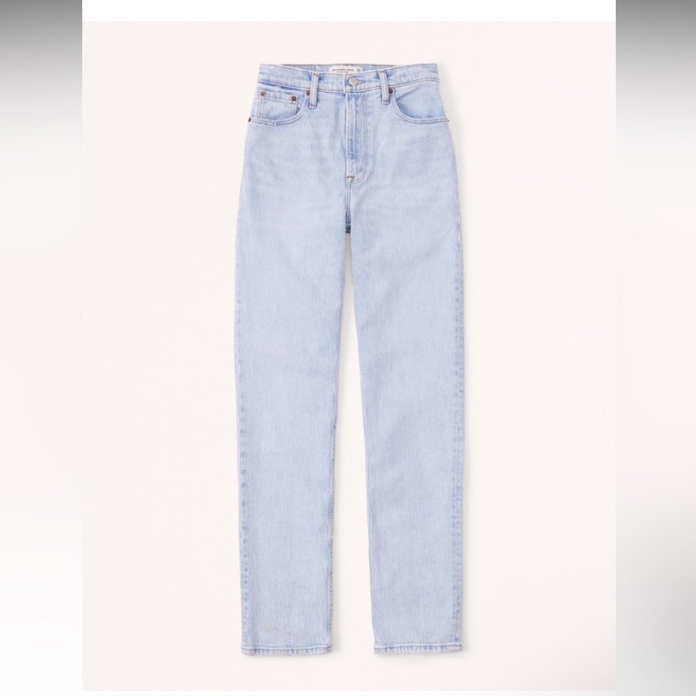 Abercrombie&Fitch Ultra High Rise 90 Straight Jeans Light Wash